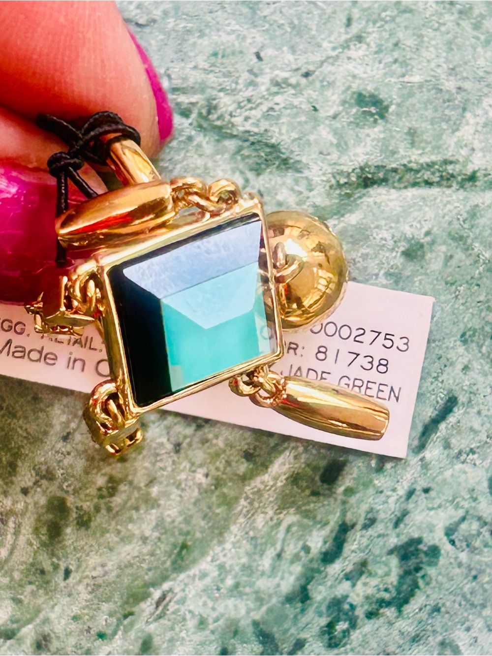 Marc by Marc Jacobs Stacked Figure Block
Ring - Dusty Jade Green - NWT Size 7 - Picture 3 of 13